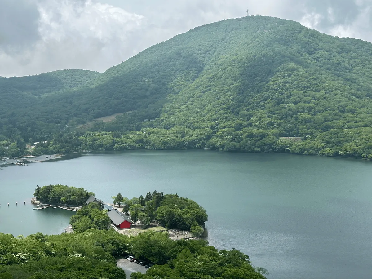 A view of the shrine from above.