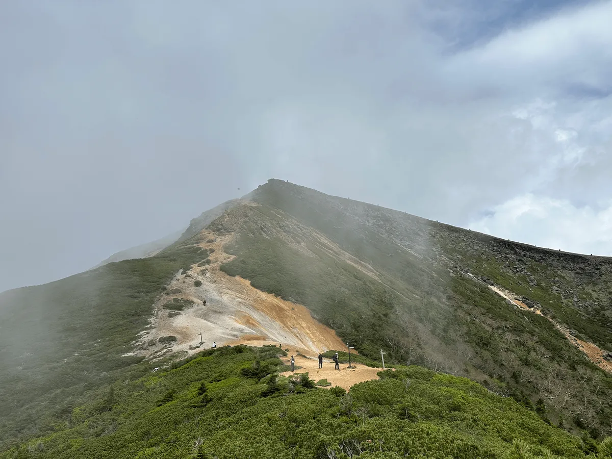 The foggy peak of Mt Io