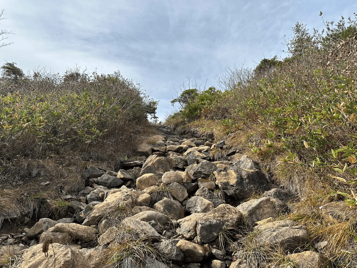 Lots of rocks to climb over