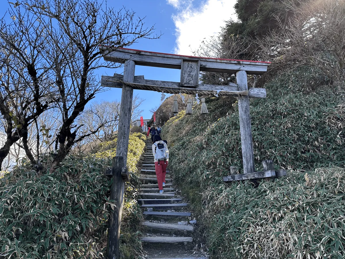 Another torii gate near the shrine.