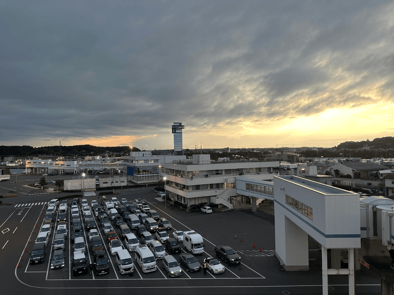 cars lining